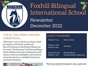 Foxhill Newsletter 2022-Dec